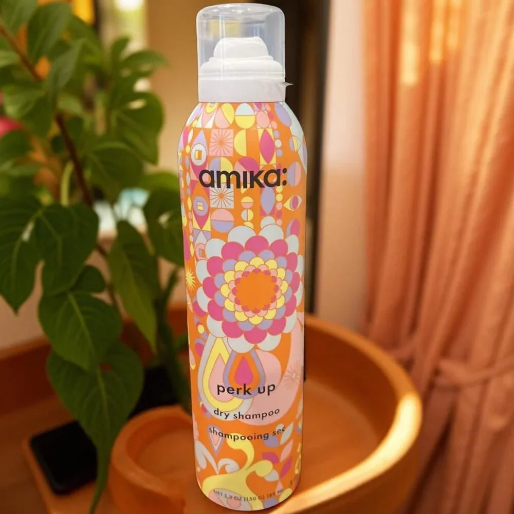 Amika Perk Up Power Up Dry Shampoo 5.3 oz and Dry Shampoo Plus 1.8 oz